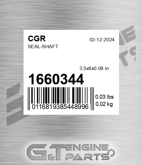 1660344 Seal-shaft