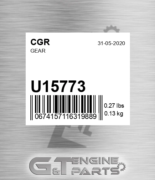 U15773 CGR Gear