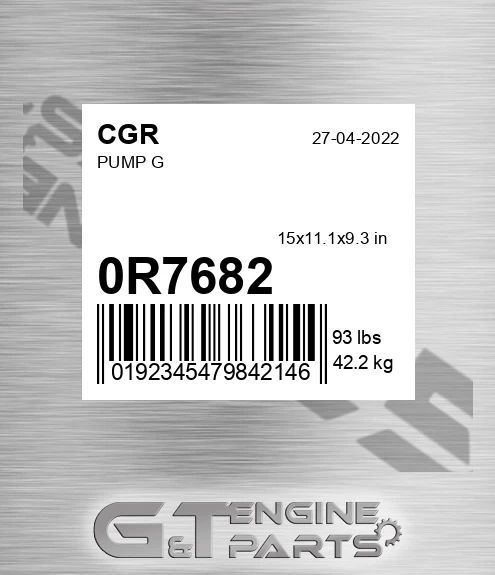 0R7682 Pump G