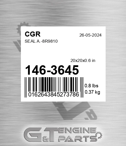 146-3645 CGR Seal A.-8r9810