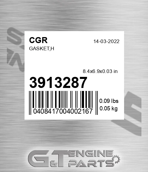 3913287 Gasket,h