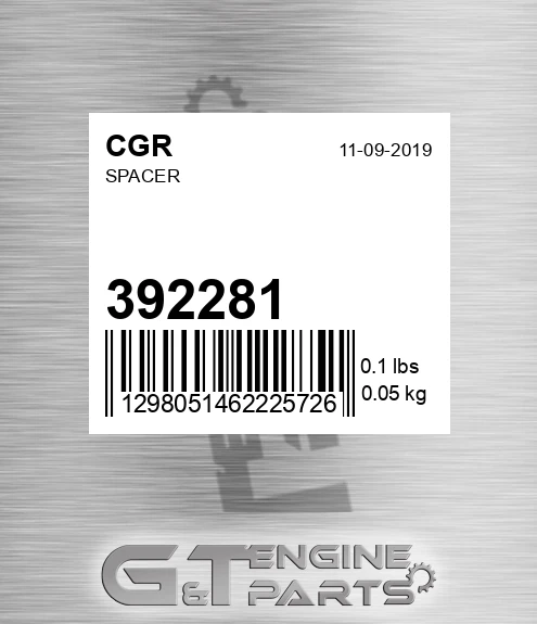 392281 CGR Spacer