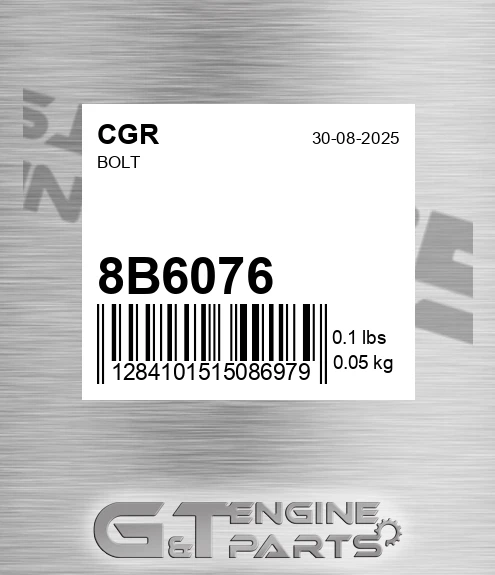 8B6076 CGR Bolt