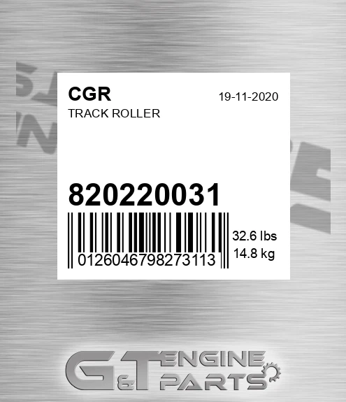 820220031 CGR Track Roller