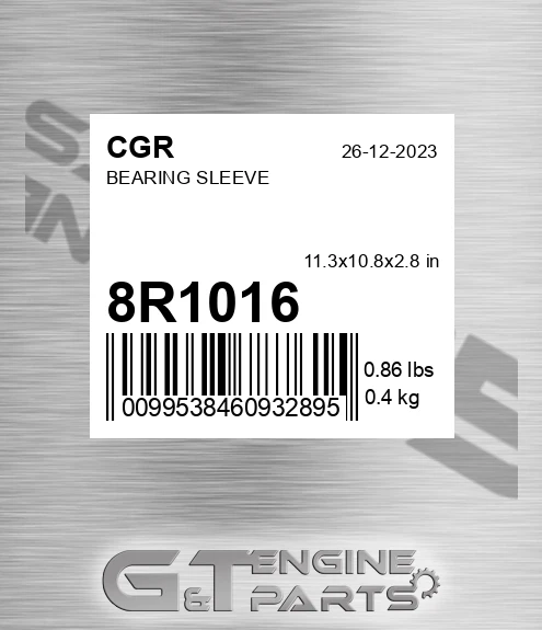 8R1016 Bearing Sleeve for CGR