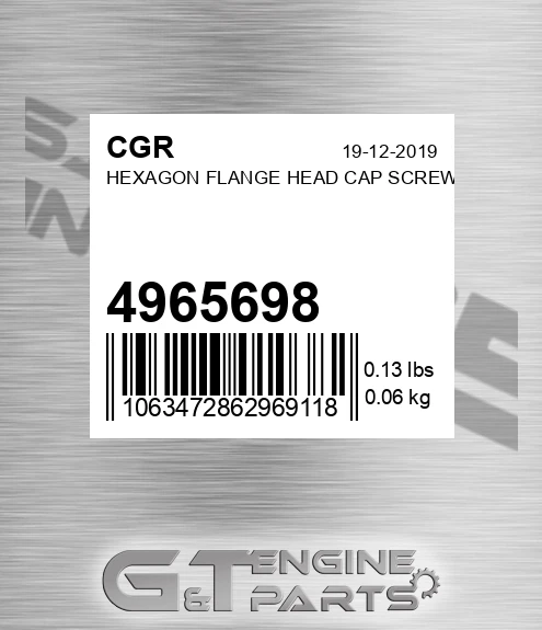 4965698 Hexagon Flange Head Cap Screw