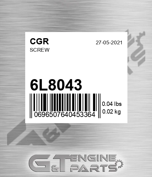 6L8043 Screw