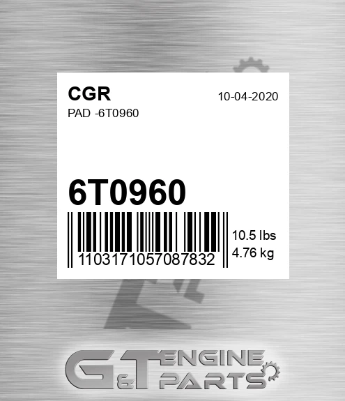 6T0960 CGR Pad -
