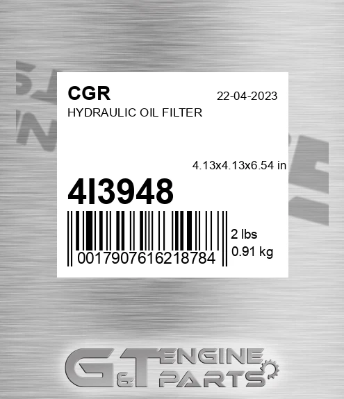 4I3948 Hydraulic Oil Filter