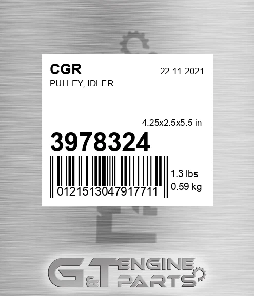 3978324 CGR Pulley, Idler
