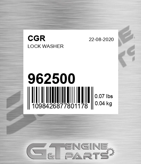 962500 CGR Lock Washer