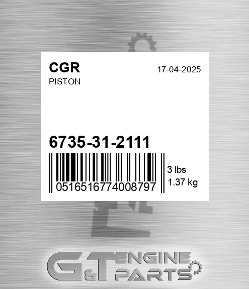 6735-31-2111 Piston