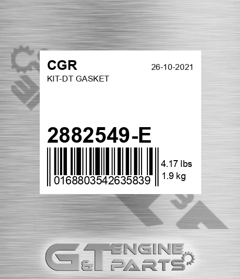 2882549-E Kit-dt Gasket