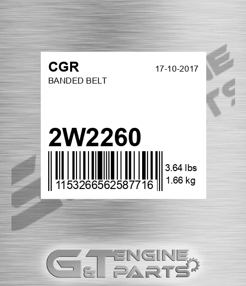 2W2260 Banded Belt