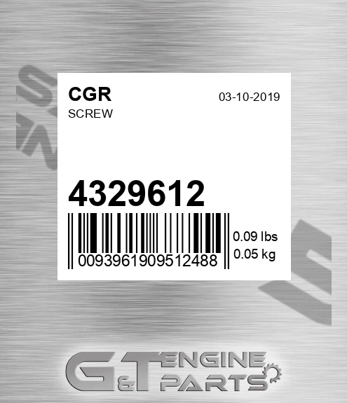 4329612 CGR Screw