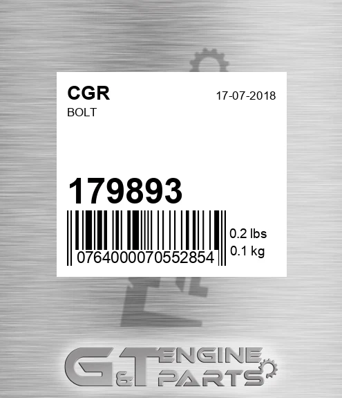 179893 Bolt