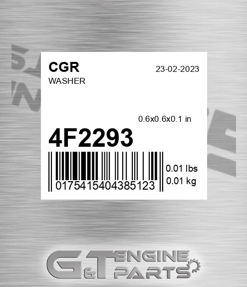 4F2293 CGR Washer