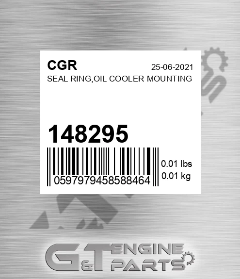148295 Seal Ring,oil Cooler Mounting