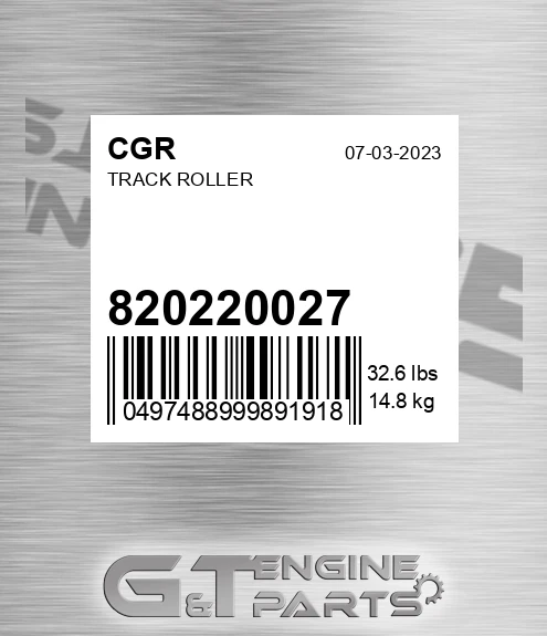 820220027 CGR Track Roller