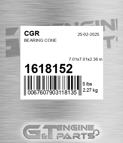 1618152 Bearing Cone