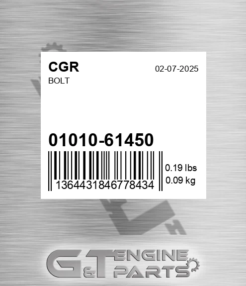 01010-61450 Bolt