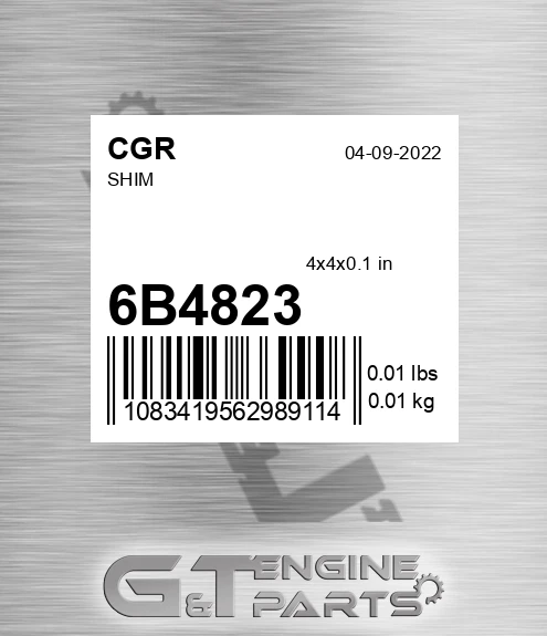 6B4823 CGR Shim