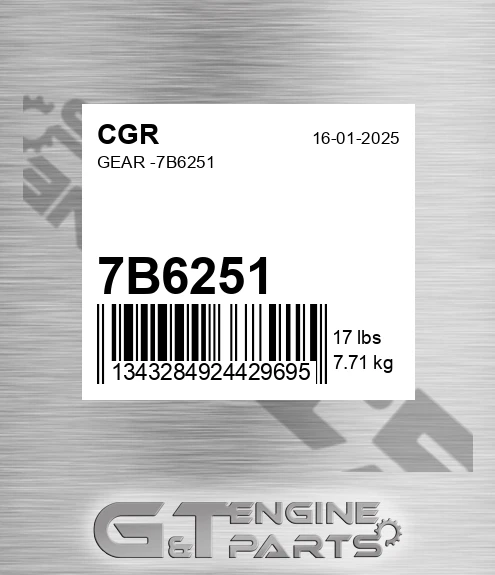 7B6251 CGR Gear -