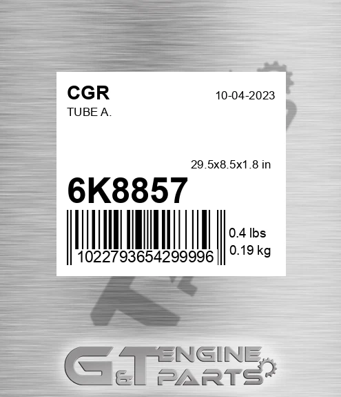 6K8857 CGR Tube A.