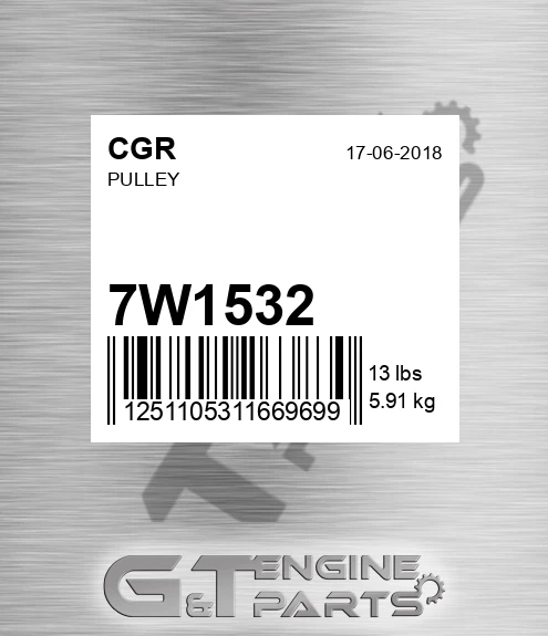 7W1532 CGR Pulley