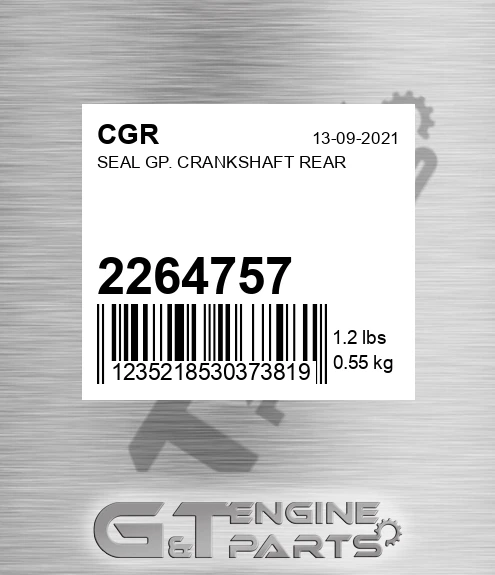 2264757 Seal Gp. Crankshaft Rear