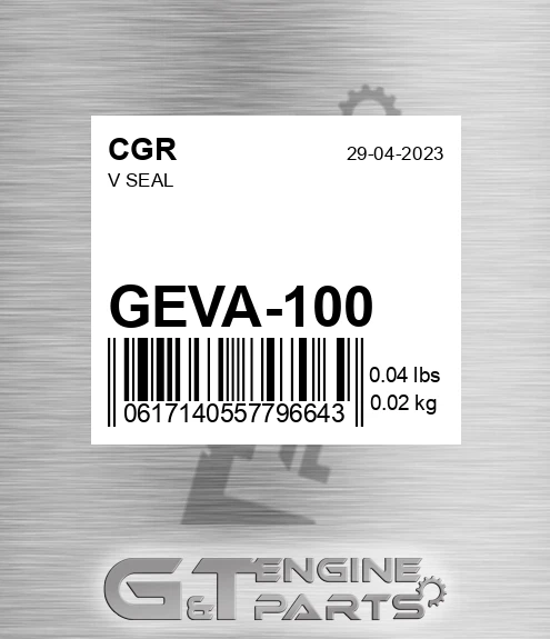 GEVA-100 V Seal