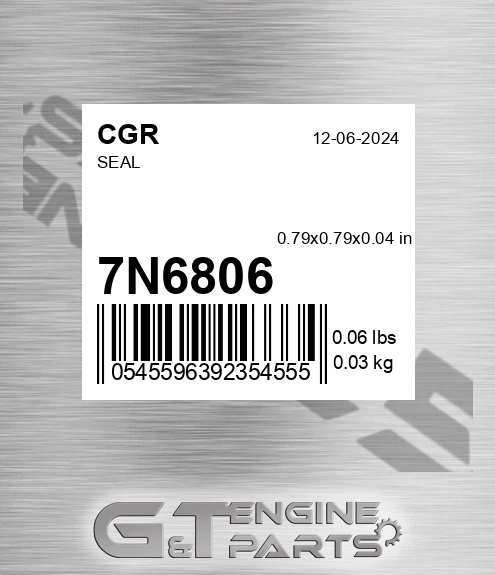 7N6806 CGR Seal