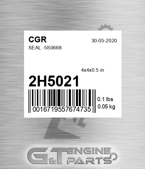2H5021 Seal -5s0668
