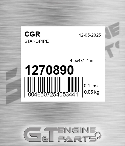 1270890 CGR Standpipe