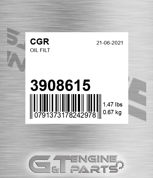 3908615 CGR Oil Filt