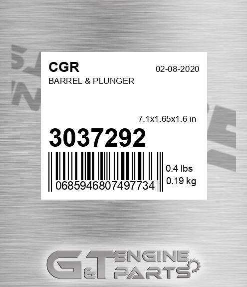 3037292 CGR Barrel & Plunger