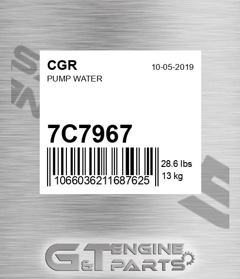 7C7967 Pump Water