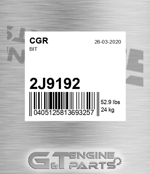 2J9192 CGR Bit