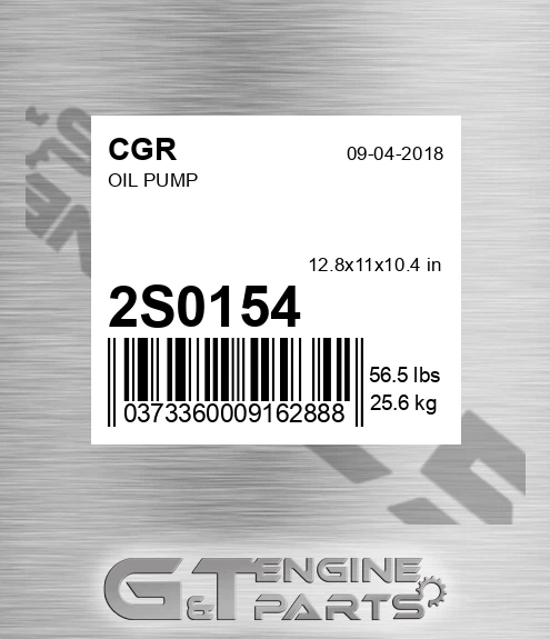 2S0154 CGR Oil Pump