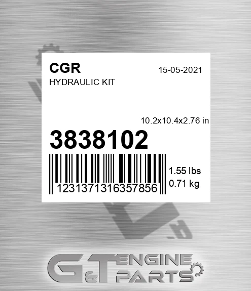 3838102 CGR Hydraulic Kit
