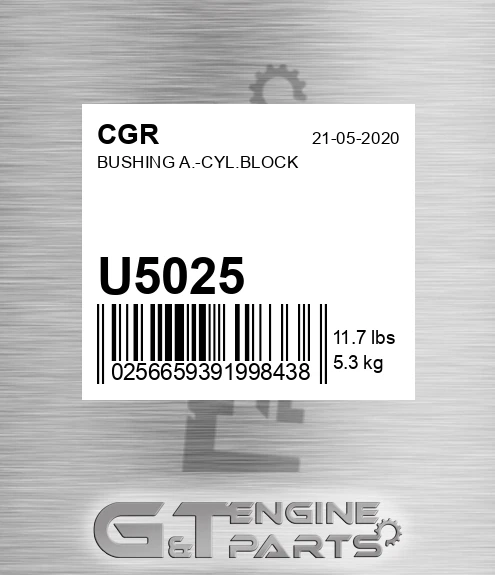 U5025 CGR Bushing A.-cyl.block