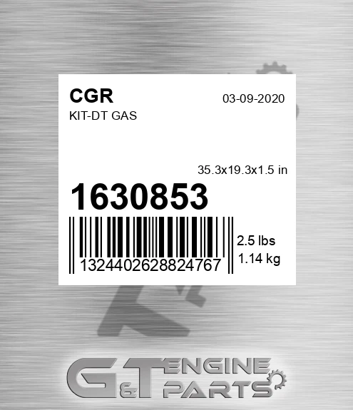 1630853 Kit-dt Gas