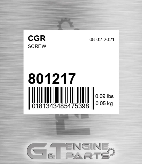 801217 CGR Screw