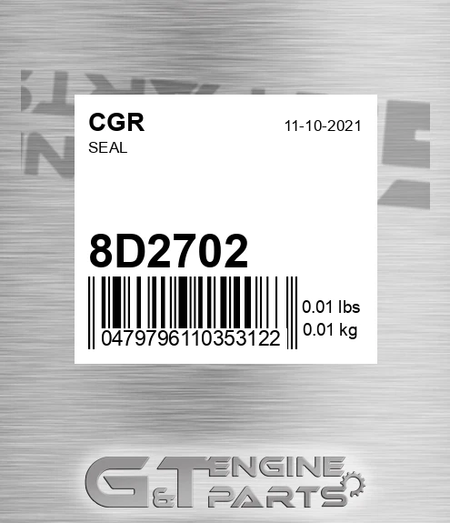 8D2702 CGR Seal