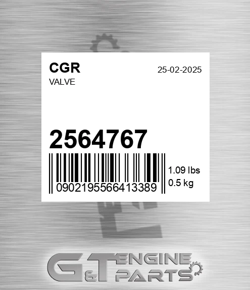 2564767 Valve for CGR