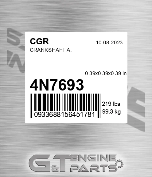 4N7693 Crankshaft A.