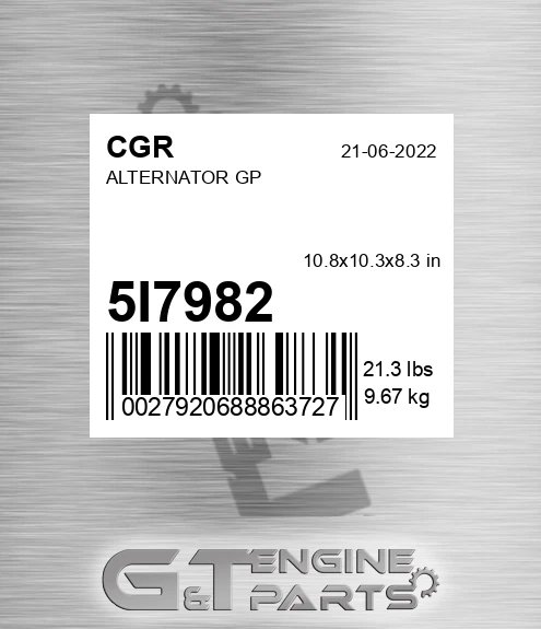 5I7982 Alternator Gp for CGR