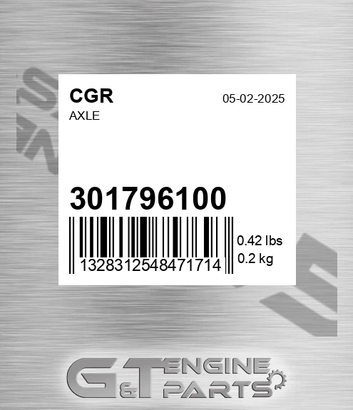 301796100 CGR Axle