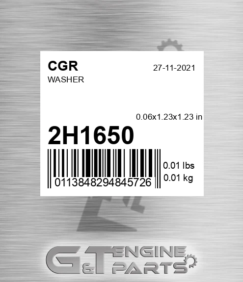 2H1650 Washer