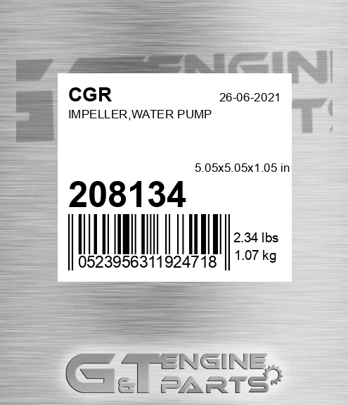 208134 Impeller,water Pump